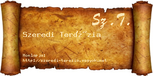 Szeredi Terézia névjegykártya