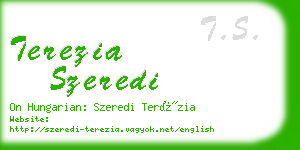 terezia szeredi business card